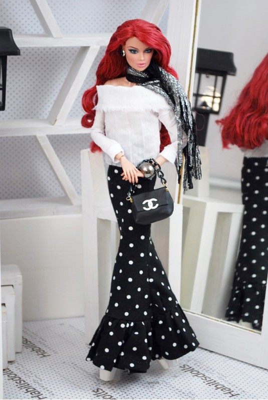914 / Polka fashion for 12'' dolls